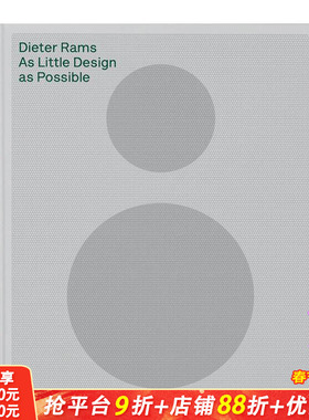 【现货】迪特·拉姆斯：极简为道 Dieter Rams 德国工业设计之父 博朗 Vits? 原版英文工业产品设计 正版进口书