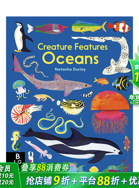 【现货】生物构成海洋 Creature Features Oceans 英文原版儿童科普绘本图书【善优童书】