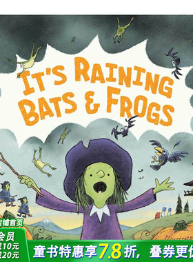 【现货】下蝙蝠和青蛙啦 It's Raining Bats & Frogs 英文儿童故事插画绘本 进口童书