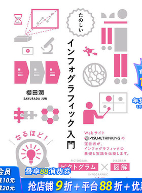 【现货】 Introductory of Fun Inforgraphics，有趣的信息图标传达 日文原版图书籍进口正版 櫻田 潤 纹样/图形图案 BNN