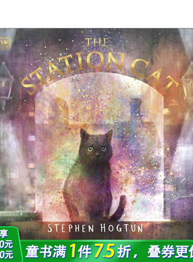 【预售】车站里的灰色小猫(平装) The Station Cat 英文儿童插画故事绘本 进口童书