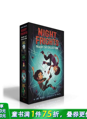 【现货】夜惊猫系列（盒装） Night Frights Fraidy-Cat Collection (Boxed Set) 英文小说故事 英语拓展阅读进口书