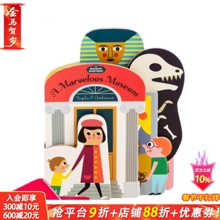 【现货】儿童英文绘本 奇妙的博物馆A Marvelous Museum 0-3岁 设计师Ingela Arrhenius 儿童趣味艺术立体绘本书 英文原版