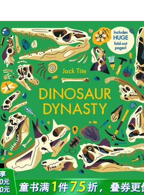 【预售】恐龙王朝：爬行王者的崛起史诗Dinosaur Dynasty:Discover the Rise of the Ruling Reptiles英文儿童插画科普绘本进口书