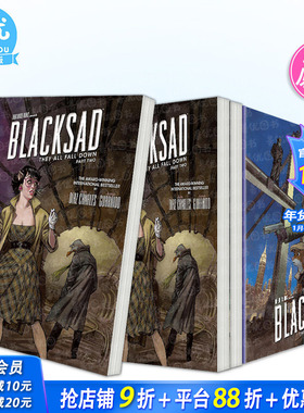 【现货多册选拍】黑猫侦探：大厦全倾 第1-2部 2023艾斯纳奖Z佳引进 英文漫画 Blacksad:They All Fall Down·Part Two正版进口书