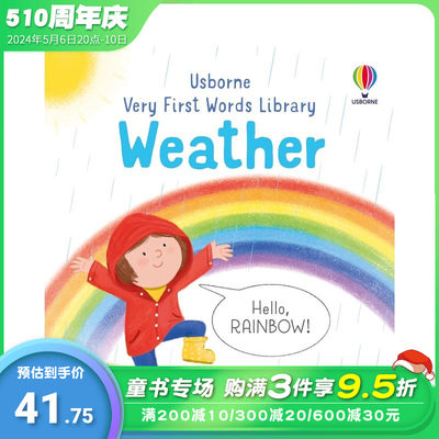 【预售】【启蒙单词馆】关于天气 Very First Words Library: Weather 英文儿童自然拼读英语早教 进口童书
