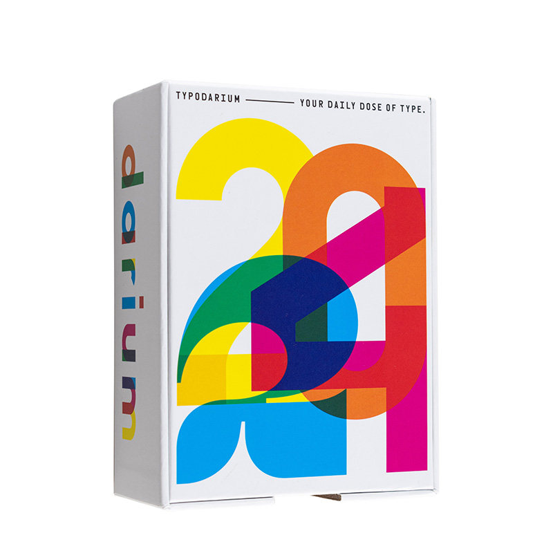 【现货】字体 台历 桌历 2024年 Typodarium 2024 calendar 字体设计 创意产品 365天 设计师日历 英文正版