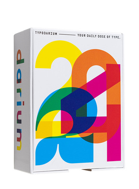 【现货】【送字体海报】字体 台历 桌历 2024年 Typodarium 2024 calendar 字体设计 创意产品 365天 设计师日历 英文正版