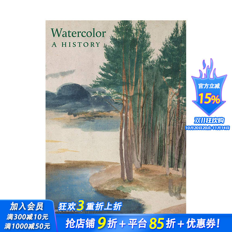 【预售】Watercolor:A History 水彩画历史 特殊纸张印刷 卢浮宫策展人艺术介绍画册