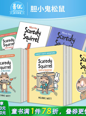 【现货多册选拍】胆小鬼松鼠去海边/去露营/看医生/交朋友【Scaredy Squirrel】at the Beach 趣味故事 3-6岁英语英文儿童进口绘本