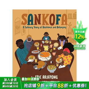 【预售】桑科法：一个关于韧性和归属感的烹饪故事 A Culinary Story of Resilience and Belonging英文儿童插画故事绘本进口童书
