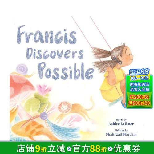 【现货】英文原版 弗朗西斯的发现 Francis Discovers Possible 乐观接纳自我 Ashlee Latimer插画 精装儿童绘本
