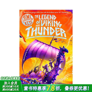 英语拓展阅读 Thunder Keys 2：维京雷霆传奇 英文儿童历史探险小说故事书 Legend 时间之钥 Viking The 预售 Time