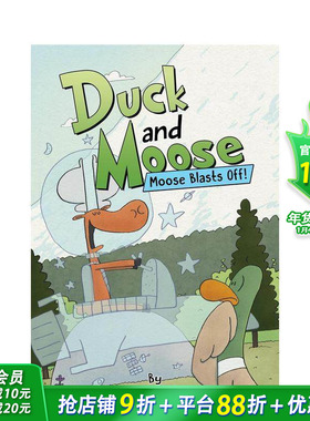 【现货】驼鹿起飞！ Moose Blasts Off! 英文儿童故事 英语拓展阅读进口童书