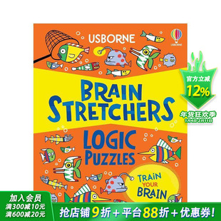 【现货】【大脑伸展操】逻辑谜题 【Brain Stretchers】Logic Puzzles 英文儿童趣味互动绘本 英语早教进口童书