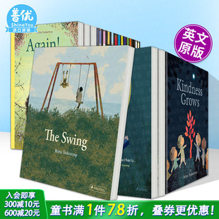 Swing 英文儿童进口英语图书 秋千 艺术插画绘本 精装 时间故事 The Teckentrup绘本多册选拍 Britta 现货