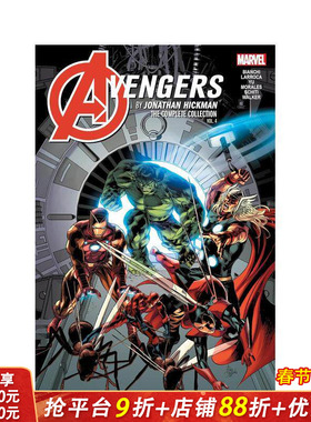 【预售】复仇者联盟 完整版合集 卷4 Avengers By Jonathan Hickman 原版英文漫画书 漫威Marvel 正版进口书