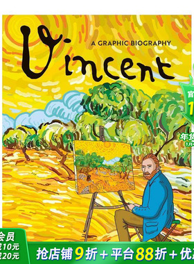 【现货】梵高：图像小说传记 【BioGraphics】Vincent 原版英文儿童漫画