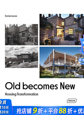 【预售】英文原版 旧房改造 Old Becomes New Housing Transformation 建筑风格设计 正版进口图书画册