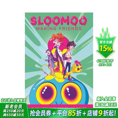 【预售】史莱姆：交朋友 图像小说 Sloomoo: Making Friends (A Graphic Novel) 英文儿童漫画故事 英语拓展阅读进口书