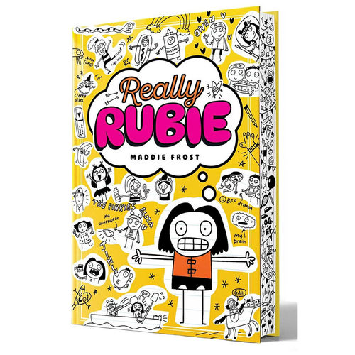 【现货】真正的鲁比：日记（涂鸦书口） Really Rubie: A Diary 英文儿童桥梁章节故事书 拓展阅读 爆笑中级读物