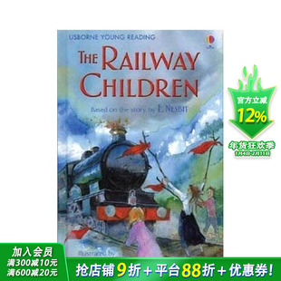【预售】【Usborne分级阅读2】铁路少年 The Railway Children 英文儿童分阶阅读 英语早教故事课外书 进口童书