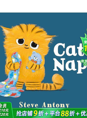 【现货】猫咪午睡 Cat Nap 英文儿童插画故事绘本 进口童书