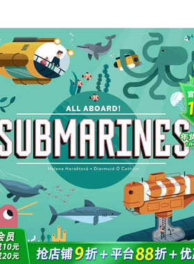 【现货】潜水艇 【All Aboard!】Submarines 英文儿童插画科普绘本 进口童书