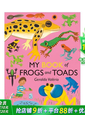【预售】【小小自然学家科普大书】青蛙和蟾蜍 My Book of Frogs and Toads 英文儿童插画绘本 趣味科普进口童书