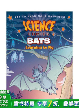 【现货】蝙蝠：学习飞行 【Science Comics】Bats: Learning to Fly 英文儿童漫画 英语拓展故事阅读绘本 进口童书