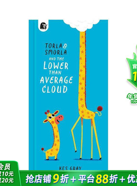 【预售】托拉、斯莫拉和低矮的云朵 Torla and Smorla and The Lower Than Average Cloud 英文儿童趣味英语早教绘本 进口童书