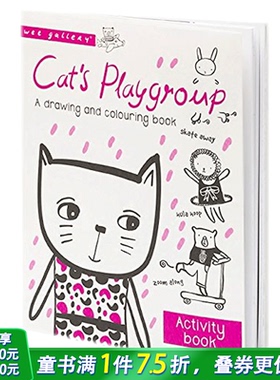 【现货】小小画廊：小猫的游戏组Cat’s Playgroup 亲子互动书 英文原版儿童读物适合0-3岁【善优童书】