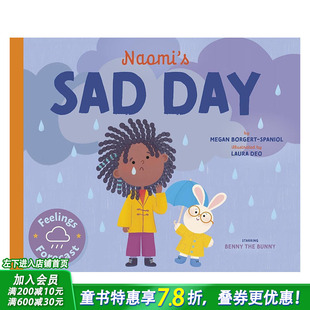 【预售】【情绪晴雨表】娜奥米伤心的一天 【Feelings Forecast】Naomi's Sad Day 英文儿童插画故事绘本 进口童书