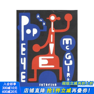 英文字体图案标志设计 进口书 Richard and Olive Popeye 大力水手和橄榄 McGuire 正版 原版 预售
