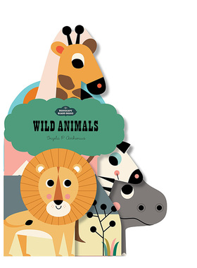 【预售】英文原版 【立体书】野生动物 Bookscape Board Books: Wild Animals   儿童趣味英语 动物启蒙早教 0岁以上 正版进口
