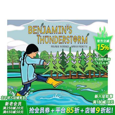 【预售】本杰明的雷雨 Benjamin's Thunderstorm 英文儿童插画故事绘本 进口童书
