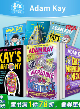 【现货】凯的神奇发现【Adam Kay多款选拍】十岁儿科医生德克斯特/解剖学/神奇药学Kay’s Incredible 亚当·凯幽默儿童科普英文书