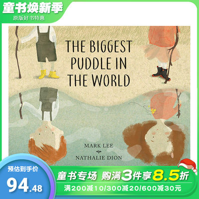 【现货】The Biggest Puddle 较大的水坑 英文儿童艺术绘本 3-6岁【善优童书】