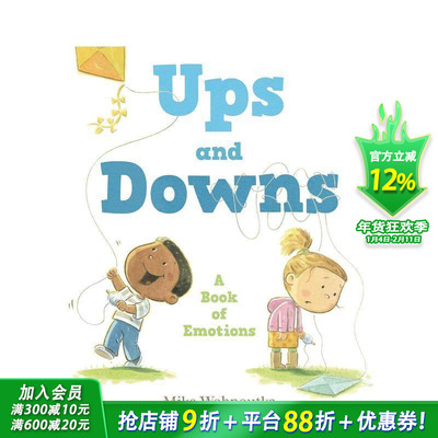 【预售】起起落落 情感之书 Ups And Downs: A Book Of Emotions 英文儿童插画故事绘本 进口童书
