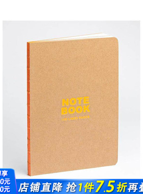 【预售】牛皮纸橙色 A5 笔记本 Kraft and Orange A5 Notebook 原版笔记本Notebook 正版进口书