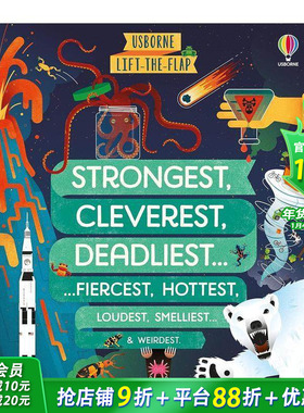【现货】英文原版 【翻翻书】更坚强/更聪明/更致命的 Strongest, Cleverest, Deadliest 奇妙世界百科 进口图书 善优童书