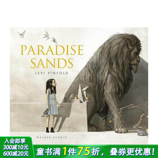 英国插画师Levi 善优童书 进口儿童图书 精装 现货 英文原版 艺术插画绘本 天堂之沙 Pinfold 6岁 Paradise Sands