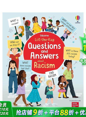 【现货】 Usborne 翻翻书：种族歧视问答书  Questions & Answers about Racism 儿童科普问答 学会平等尊重 趣味百科