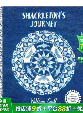 【现货】极地重生（10周年纪念版） 纽约时报十佳绘本 凯特·格林纳威奖 Shackleton's Journey 英文儿童插画故事绘本 进口童书