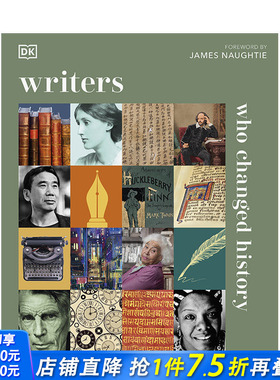 【预售】【DK History Changers】改变历史的作家 Writers Who Changed History 原版英文文学传记 正版进口图书