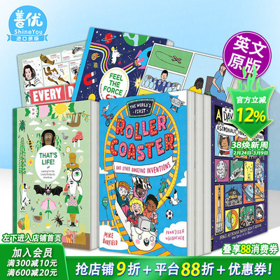 【现货】过山车及其他发明故事【蓝彼得奖得主Mike Barfield多册选拍】The World’s First Rollercoaster英文儿童科普绘本漫画书