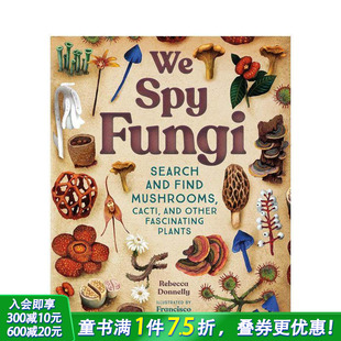 Search 现货 Spy and Cacti 仙人掌等神奇植物 Mushrooms 真菌侦探：寻找蘑菇 英文儿童插画科普绘本进口书 Find Fungi