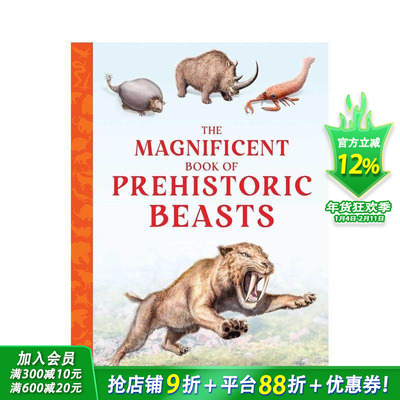 【现货】史前野兽大全 Magnificent Book Of Prehistoric Beasts 英文儿童故事科普绘本 进口童书