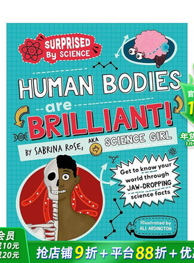 【现货】【科学惊奇录】人体奥秘工坊 【Surprised by Science】Human Bodies are Brilliant! 英文儿童插画科普绘本 进口童书