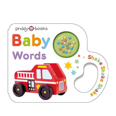 【预售】【小摇铃系列】宝宝学词 【Little Shakers】Baby Words 纸板书 英文儿童趣味英语早教绘本 进口童书